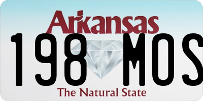 AR license plate 198MOS