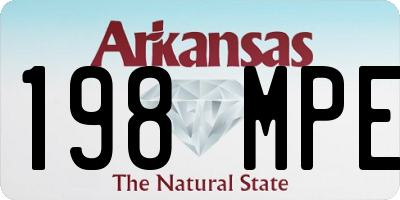 AR license plate 198MPE