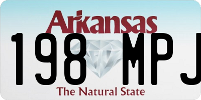 AR license plate 198MPJ