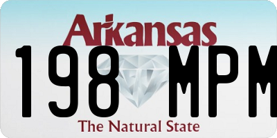 AR license plate 198MPM