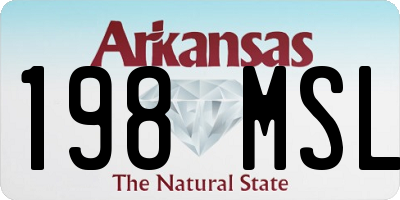 AR license plate 198MSL