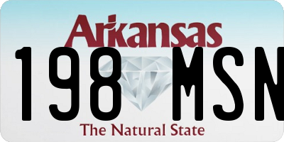 AR license plate 198MSN