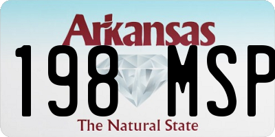 AR license plate 198MSP