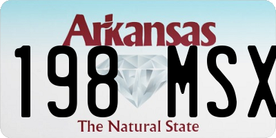 AR license plate 198MSX