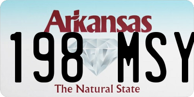 AR license plate 198MSY