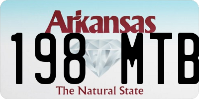 AR license plate 198MTB