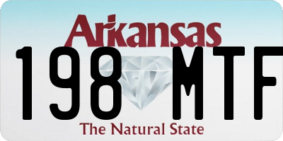 AR license plate 198MTF