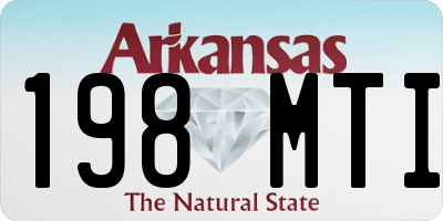 AR license plate 198MTI