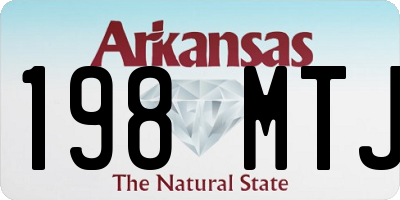 AR license plate 198MTJ