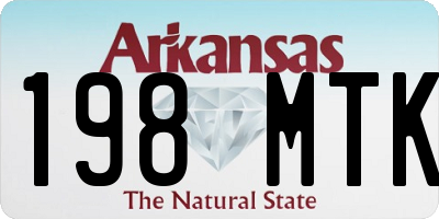 AR license plate 198MTK