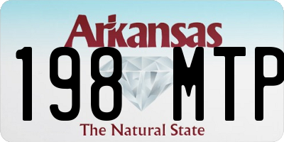 AR license plate 198MTP