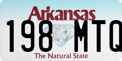 AR license plate 198MTQ
