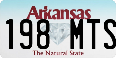 AR license plate 198MTS