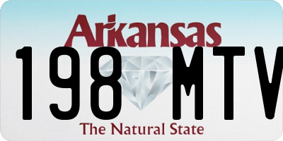 AR license plate 198MTV