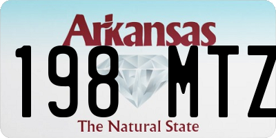 AR license plate 198MTZ