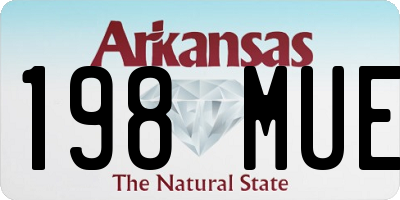 AR license plate 198MUE