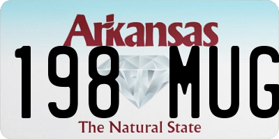 AR license plate 198MUG