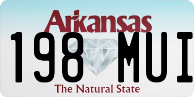 AR license plate 198MUI