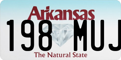 AR license plate 198MUJ