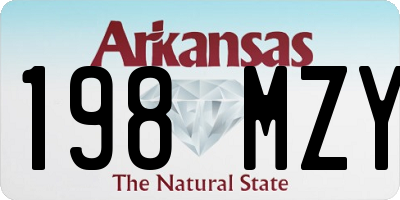 AR license plate 198MZY