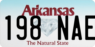 AR license plate 198NAE