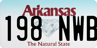 AR license plate 198NWB