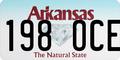 AR license plate 198OCE