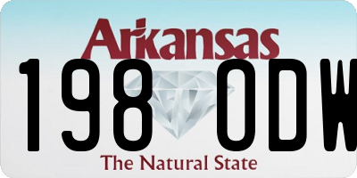 AR license plate 198ODW