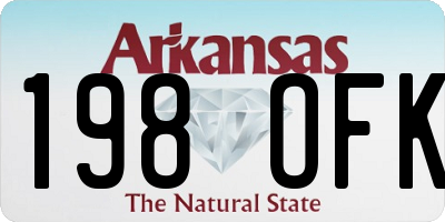 AR license plate 198OFK