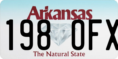 AR license plate 198OFX