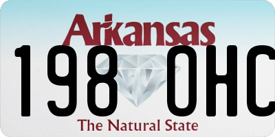 AR license plate 198OHC
