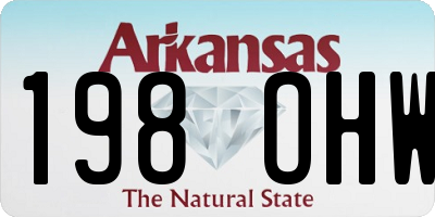 AR license plate 198OHW
