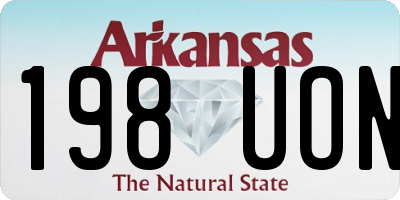 AR license plate 198UON