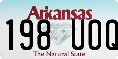 AR license plate 198UOQ