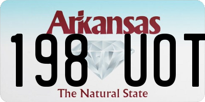 AR license plate 198UOT