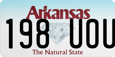 AR license plate 198UOU