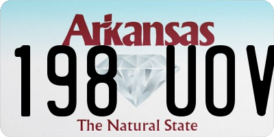 AR license plate 198UOV