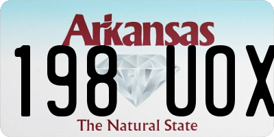AR license plate 198UOX