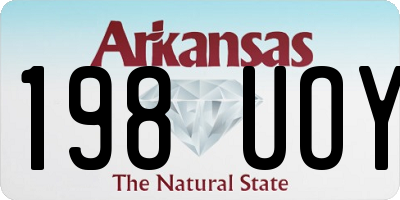 AR license plate 198UOY