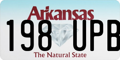 AR license plate 198UPB