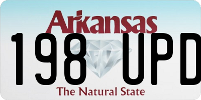 AR license plate 198UPD