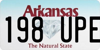 AR license plate 198UPE