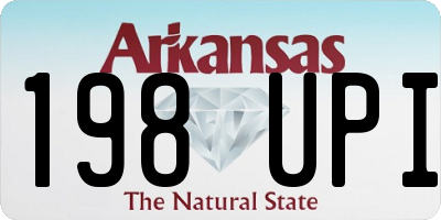 AR license plate 198UPI