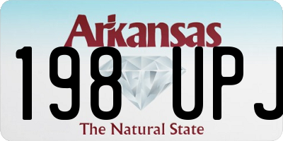 AR license plate 198UPJ