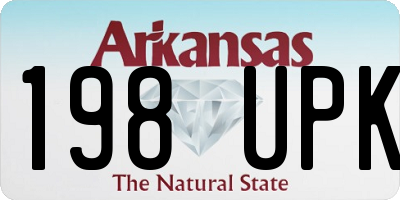 AR license plate 198UPK