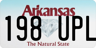 AR license plate 198UPL