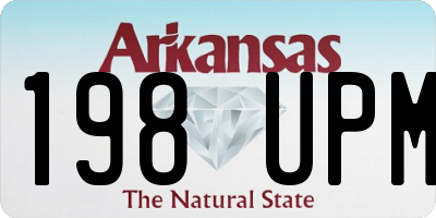 AR license plate 198UPM