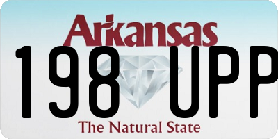 AR license plate 198UPP