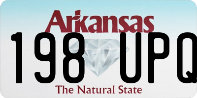 AR license plate 198UPQ