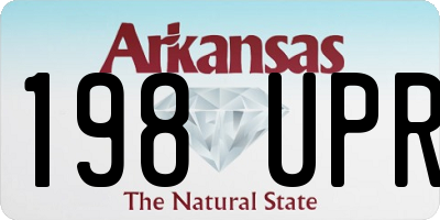 AR license plate 198UPR